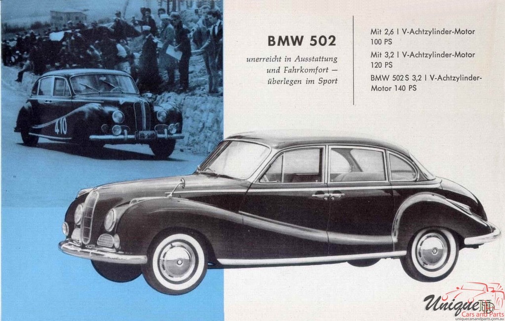 1957 BMW Full-Line All Models Brochure Page 5
